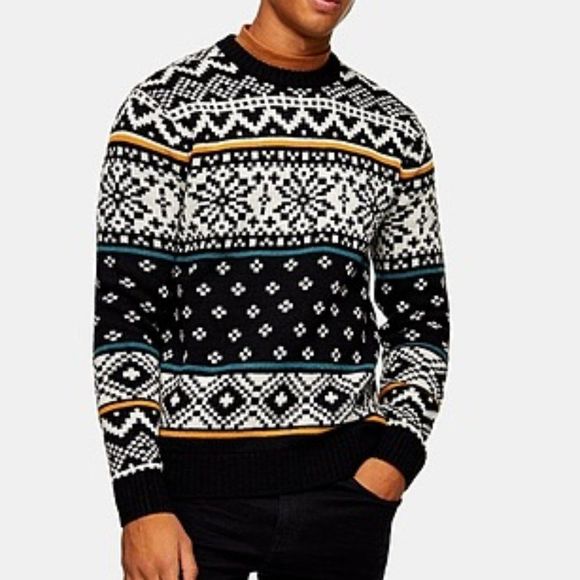 Topman Other - TOPMAN Christmas Alpine Jumper Wool Sweater NWT